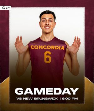 Image post by @ConcordiaMensBasketball on Facebook