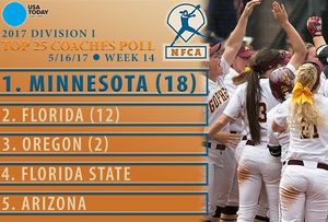Image post by @gophersoftball on Instagram