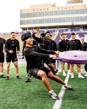 Image post by @weberstatefb on Instagram