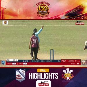 Video post by @thepaparecricket on Facebook