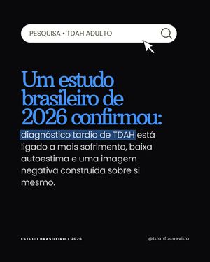 Image post by @tdahfocoevida on Instagram