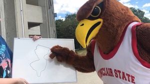 Video post by @RockytheRedHawk on Facebook