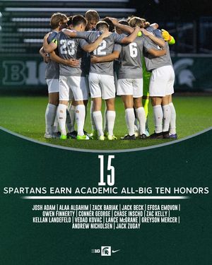 Image post by @MSU_MSoccer on Twitter