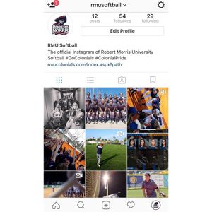 Image post by @rmuathletics on Instagram