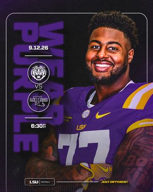 Image post by @LSUfootball on Twitter/X
