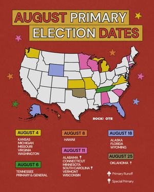Image post by @rockthevote on Instagram