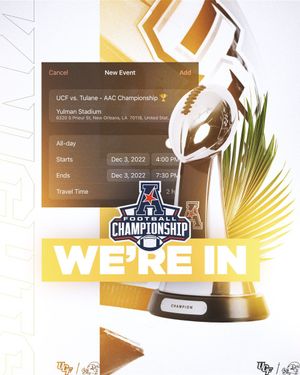 Image post by @UCF_Football on Twitter