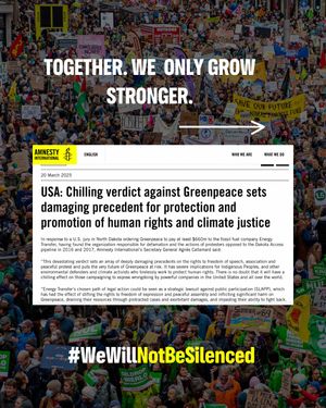 Image post by @greenpeace on Instagram