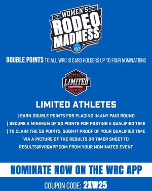 Image post by @womensrodeo on Instagram