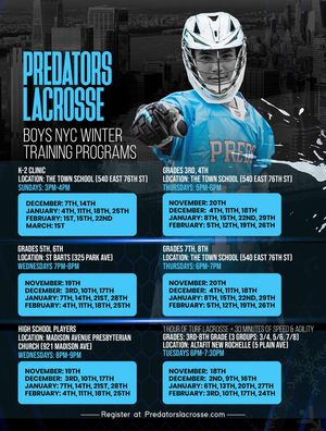 Image post by @predatorsnyclacrosse on Instagram