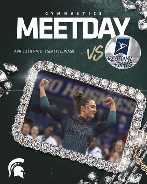 Image post by @MSU_Gymnastics on Twitter