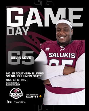 Image post by @SalukiFootball on Facebook