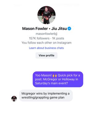 Image post by @ufcbjj on Instagram