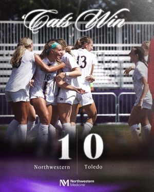 Image post by @NUWSoccer on Twitter