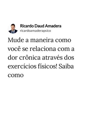 Image post by @ricardoamaderapsico on Instagram