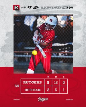 Image post by @ru_softball on Instagram