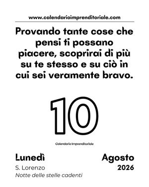 Image post by @calendarioimprenditoriale on Instagram