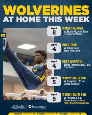 Image post by @UMichAthletics on Twitter