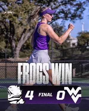 Image post by @tcuwomenstennis on Instagram