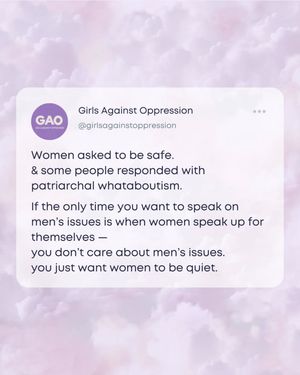 Image post by @girlsagainstoppression on Instagram