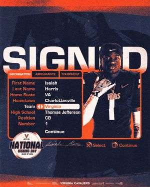 Image post by @uvafootball on Instagram