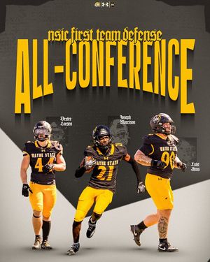 Image post by @waynestatefootball on Instagram