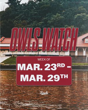 Image post by @templeowls on Instagram