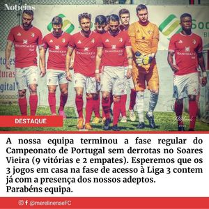 Image post by @merelinenseFC on Facebook