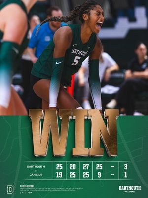Image post by @dartmouthvball on Instagram