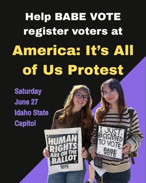 Image post by @babevote on Instagram