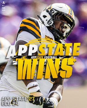 Image post by @appstate_fb on Instagram