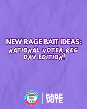 Image post by @babevote on Instagram