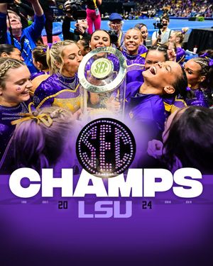 Image post by @LSUgym on Twitter
