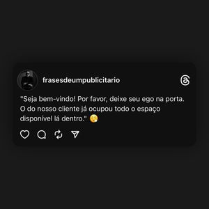 Image post by @frasesdeumpublicitario on Instagram