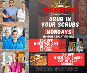 Image post by @parryspizzamckinney on Facebook