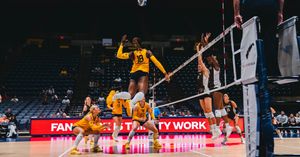 Image post by @wvuvolleyball on Instagram