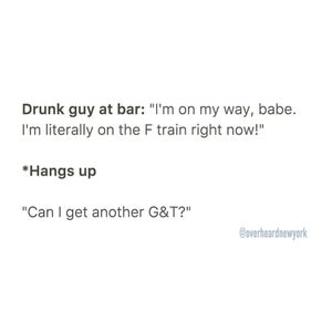 Image post by @overheardnewyork on Instagram