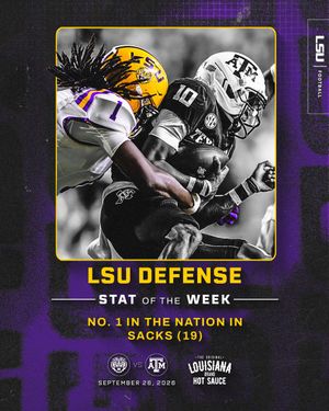 Image post by @LSUfootball on Twitter/X