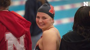 Image post by @HuskerSwimNDive on Twitter