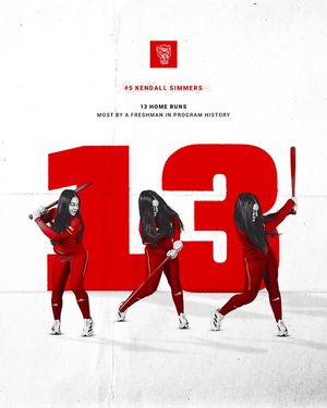 Image post by @ncstatesoftball on Facebook