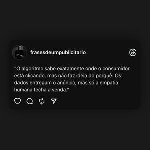 Image post by @frasesdeumpublicitario on Instagram