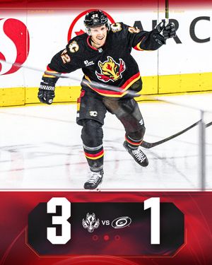 Image post by @NHLFlames on Twitter