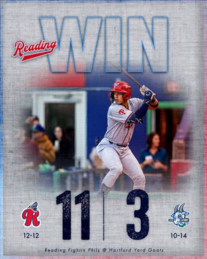 Image post by @ReadingFightins on Twitter