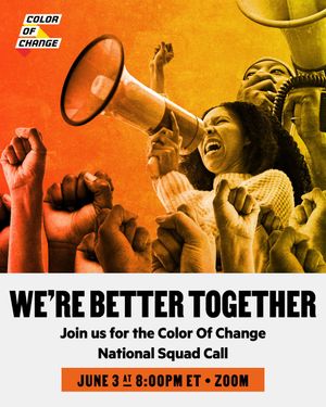 Image post by @colorofchange on Instagram