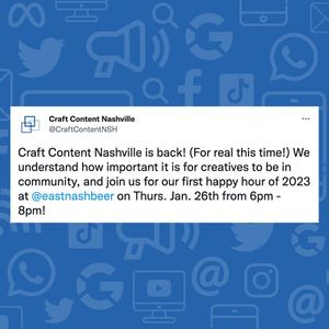 Image post by @craftcontentnash on Instagram