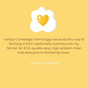 Image post by @conestoga_eggs on Instagram