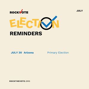 Image post by @rockthevote on Instagram