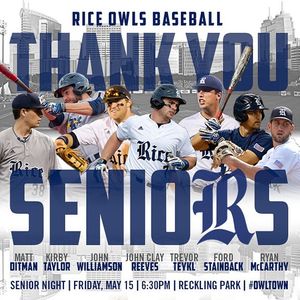 Image post by @riceathletics on Instagram