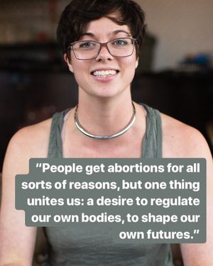 Image post by @shoutyourabortion on Instagram