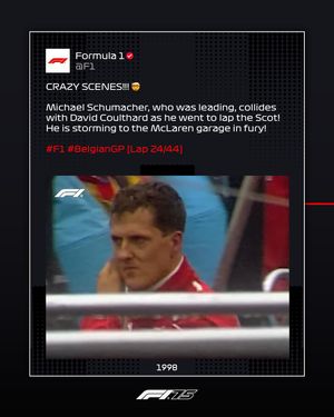 Image post by @f1 on Instagram